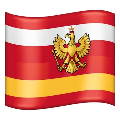 combine half the macedonian flag with half the polish flag so there is an even amount of each in the one flag. keep the colours of the flags the same do not merge them. just cut half of each and put them together, the polish flag is this 🇵🇱 and macedonian is this 🇲🇰 sticker