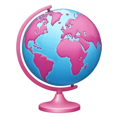 mix light pink dark pink and white girly globe with WWW in big letters under it.
It looks like an internet bar icon. sticker
