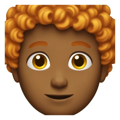 boy with curly orange hair sticker