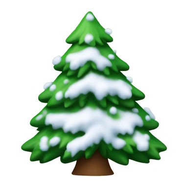 Sapin avec neige sticker