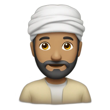 Un homme musulman qui fait la prière sticker