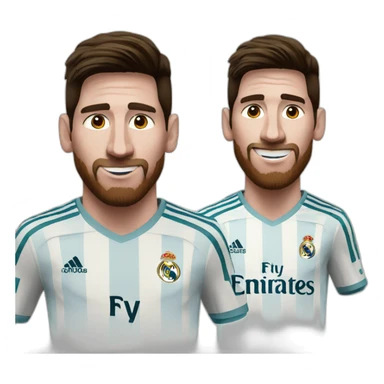 Messi Real Madrid sticker