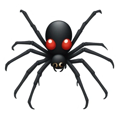 Black widow spider sticker