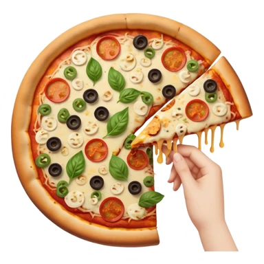 a fart eating vegan food pizza sticker