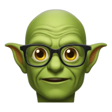 Goblin-glasses-gigachad sticker