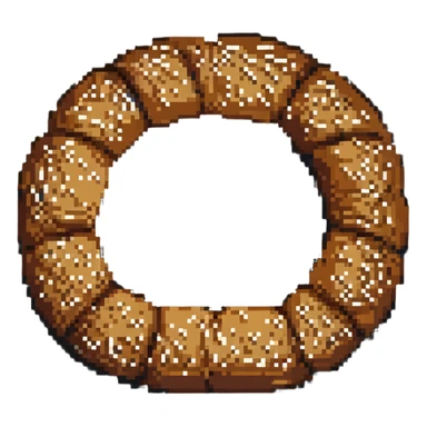 simit Turkish sesame bread ring sticker