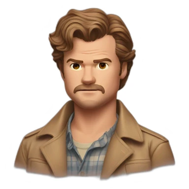 Jim hopper & Steve Harrington  sticker