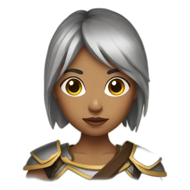 Girl warrior sticker