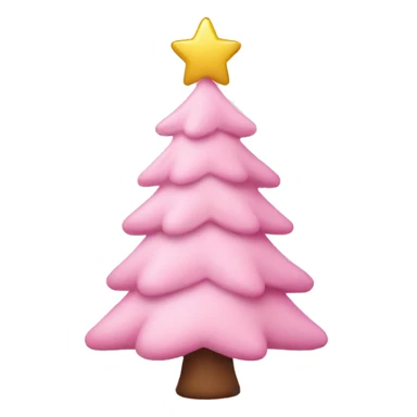 baby pink christmas tree  sticker