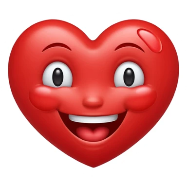 Heart emoji laughing  with tears sticker