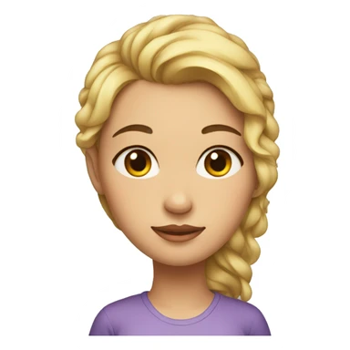 a girl with a bump on her forhead sticker