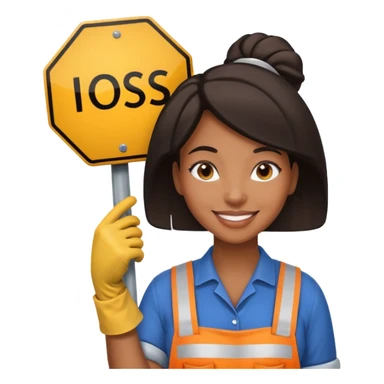 Street Sign Maker black woman sticker