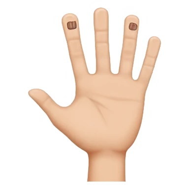 fingers with nails sticker