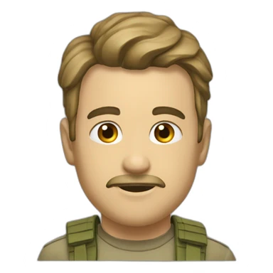 Машина пикап хаки  sticker