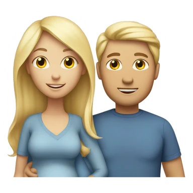 Family;blonde-dad, blonde-haired-pregnant-mother, blond-haired-woman sticker
