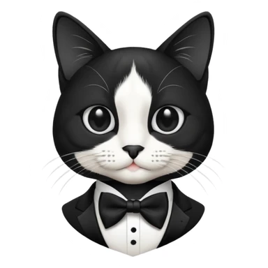 cat in tux sticker
