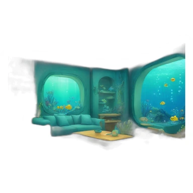 undersea room sticker