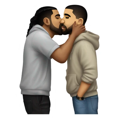 drake kissing drake kissing drake kissing drake sticker