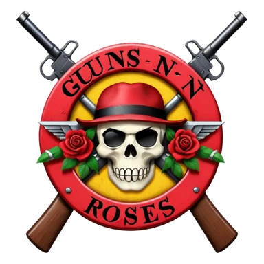 Logo de Guns N Roses sticker