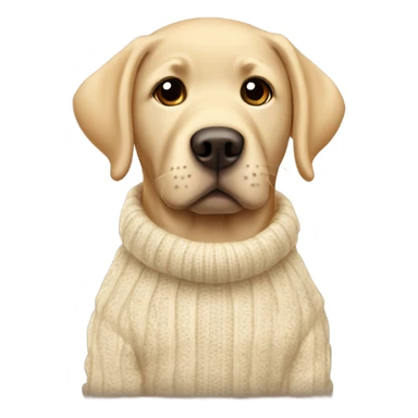 Labrador in a sweater sticker