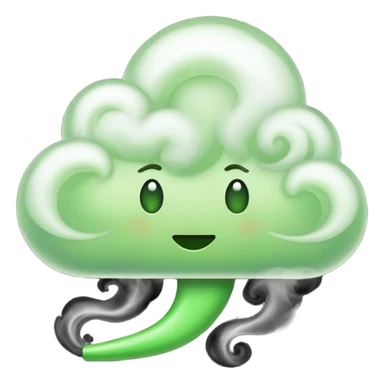 green fart smoke sticker