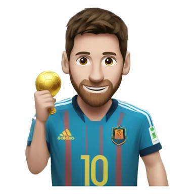 Messi winning world cup sticker