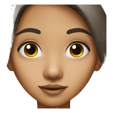 brunette girl with piercing on her nose sticker