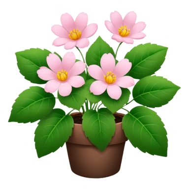 Aesthetic flowers and plants growing from the ground in colours of soft pink matching the deep green leaves (to describe/match with the word flourish) more of a wild bush or vine  sticker