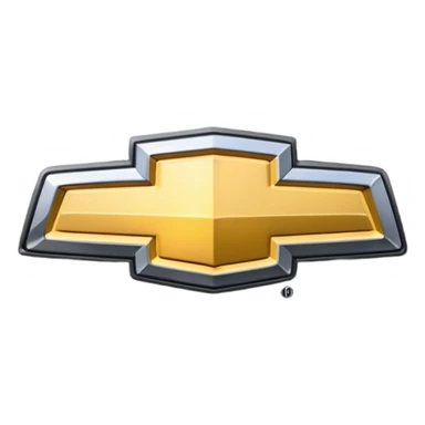 Chevrolet logo black instead of gold sticker