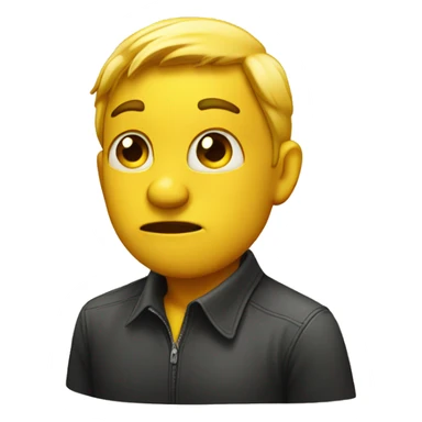 yellow emoji giving side eye sticker