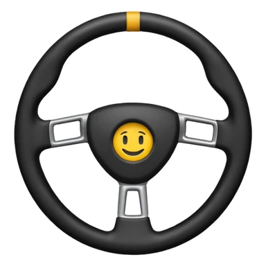 steering wheel no smile  sticker