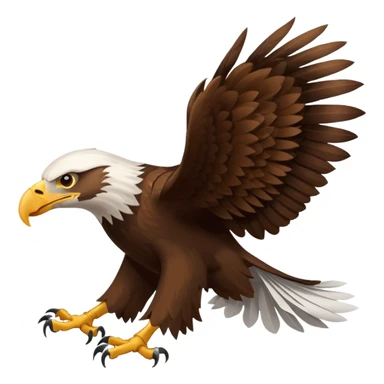 Eagle drag a roll of paper sticker