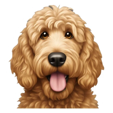 Goldendoodle roux plusieurs expression  sticker