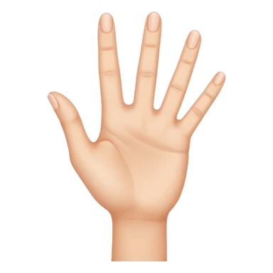 a what  hand with three fingers up sticker
