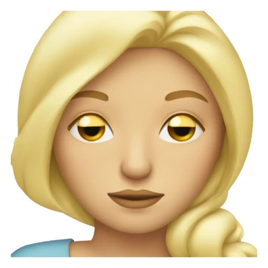 blonde woman sleeping long eyelashes sticker