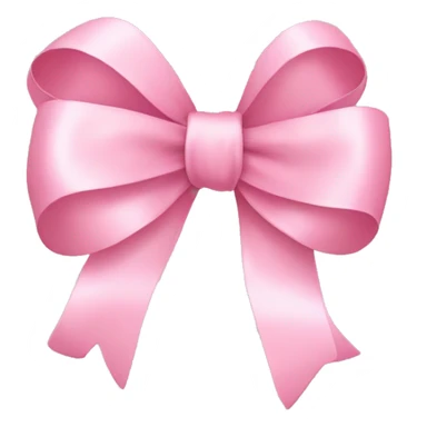 a light pink ribbon bow  sticker