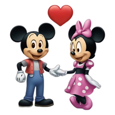Mickey and Minnie sticker