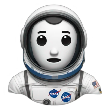 ilon mask in nasa shirt sticker