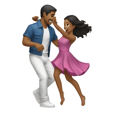 Guy ang girl dancing  sticker