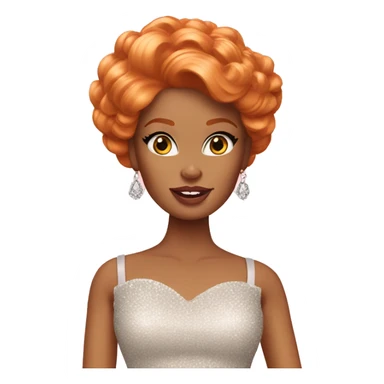 glamorous ginger barbie  sticker
