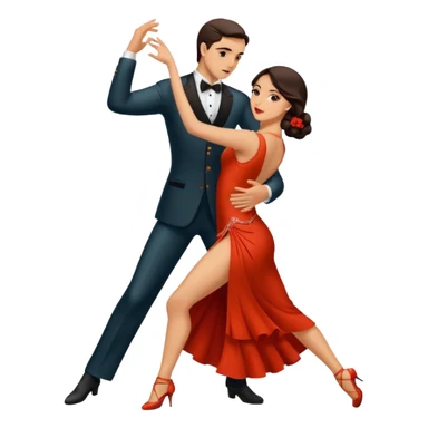 Pareja bailando tango sticker