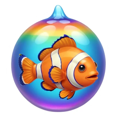 Ball of Goos with Rainbow Clownfish sticker