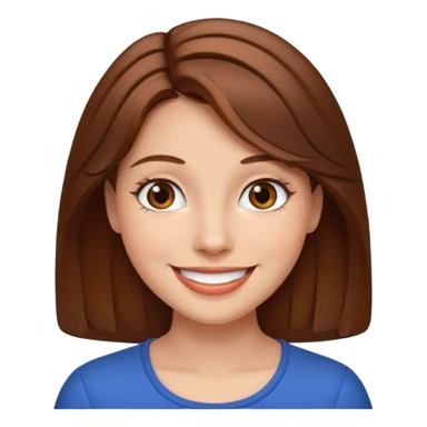  woman body with brownhair sticker