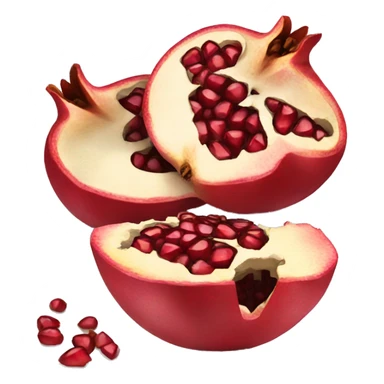 cut open pomegranate  sticker