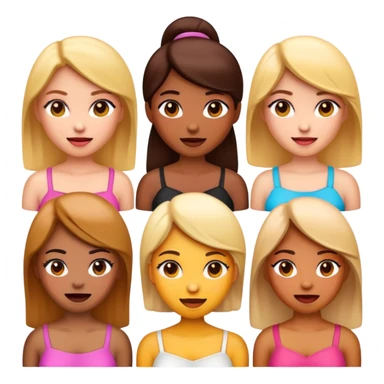 Emoji femeninos sticker