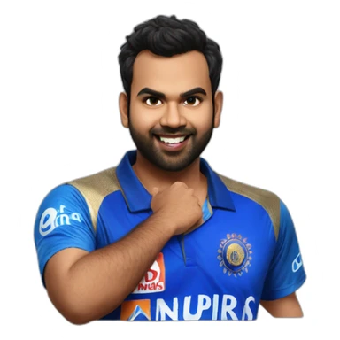 Rohit sharma mumbai indians sticker
