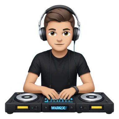 Martin Garrix with DJ table sticker
