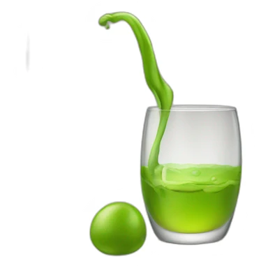 moaï-drinking-chartreuse sticker