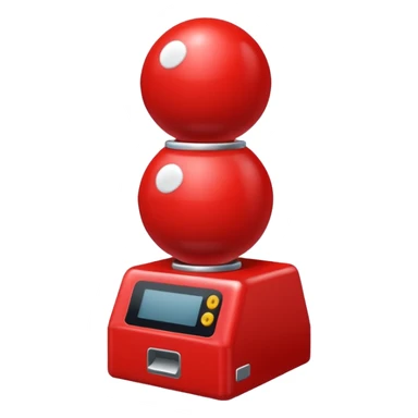 red gacha machine balls sticker