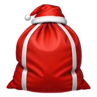 red santa sack sticker